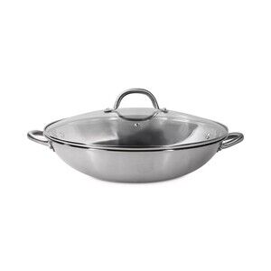 Sedona Kitchen 14" Stainless Steel Multipurpose Pan – Silver (NEW)